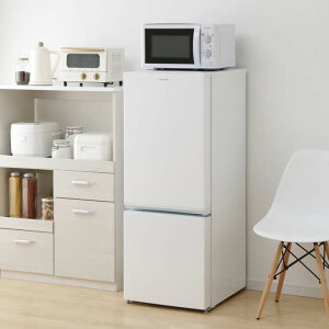 ノンフロン冷凍冷蔵庫156LホワイトAF156-WE2ドア右開き冷凍庫冷蔵庫一人暮らし新生活ひとり暮らし単身白シンプルコンパクト小型省エネ節電食糧保存おしゃれれいぞうこ小型コンパクト電子レンジ設置OK大容量アイリスオーヤマあす楽対応