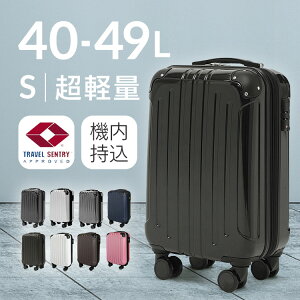 スーツケース Sサイズ 機内持ち込み 40L送料無料 キャリーケース キャリーバッグ おしゃれ かわいい 軽量 小型 拡張 トランクケース 一泊 2泊3日 飛行機 旅行用 出張 旅行バッグ ダブルキャス