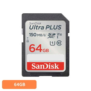 SanDisk Ultra PLUS SDXC UHS-I�J�[�h 64GB SDSDUWC-064G-JN3IN�������� SD�J�[�h 64GB sandisk �T���f�B�X�N �R���p�N�g ��e�� �f�[�^�ۑ� ���ϋv ���掿 �T���f�B�X�N �y���[���ցz