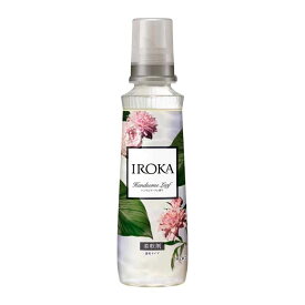 IROKA ハンサムリーフの香り 本体 570ml 花王 イロカ 柔軟剤 本体 透明タイプ ピュアムスク アンバー 上品な香り Kao Softener 【D】