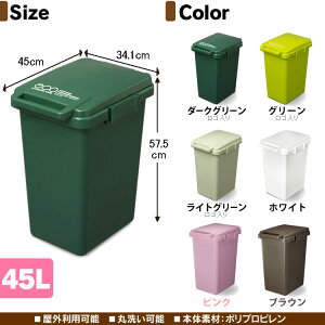 【3/420時〜エントリーで全品5倍】コンテナスタイル45JCS2-45・RSD-301【D】【東谷】送料無料(ゴミ箱ごみ箱おしゃれ分別45リットル45Lふた付き縦型ペール連結ペールダストボックスインテリア)