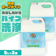 《激アツ価格！13日10時まで》緑の魔女 ランドリー 5l 2個セット 緑の魔女 ランドリー 業務用 5L 5kg 洗…
