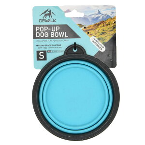 ボウル 犬 折りたたみ LGE400 ポップアップドッグボウル S ボウル 犬 折りたたみ 携帯用 水飲みボウル コンパクト 持ち運び 食器 散歩 お出かけ アウトドア ジウォーク GEWALK イエロー オレンジ