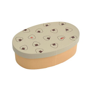 ぎゅっとおにぎりさん 抗菌ランチBOX 47126.お弁当箱 一段 わっぱ風 抗菌加工 食洗機対応 かわいい ランチボックス 和風 かわいい ベージュ グレー ピンク ホワイト