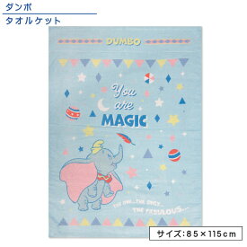＼ポイント2倍 1月24日19:59まで／【メール便送料無料】ディズニー ダンボ タオルケット ハーフサイズ 85×115cm 綿100% 制菌加工 紫外線遮蔽加工 裏面カラーパイル カラフルマジック お昼寝ケット 保育園 幼稚園 子供 キッズ ジュニア キャラクター[okt]