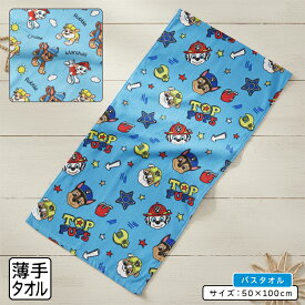 【2025年12月度 月間優良ショップ受賞】パウパトロール コンパクトバスタオル 50×100cm 綿100% キャラクター チェイス マーシャル ラブル パウ・パトロール 保育園 幼稚園 小学生 男の子 女の子 小さめ ミニバスタオル[cbt]【メール便OK】