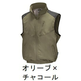 【売切品】『Nクールウェア』 NC-1011C ファンベスト 空調服 作業服 作業着 ベスト 空調ベスト 空調ベスト 空調ウェア セット エヌクール スーパーチタン 立ち襟 オリーブチャコール 暑さ対策 熱中症対策 車内 節電 ギフト プレゼント ファン付き