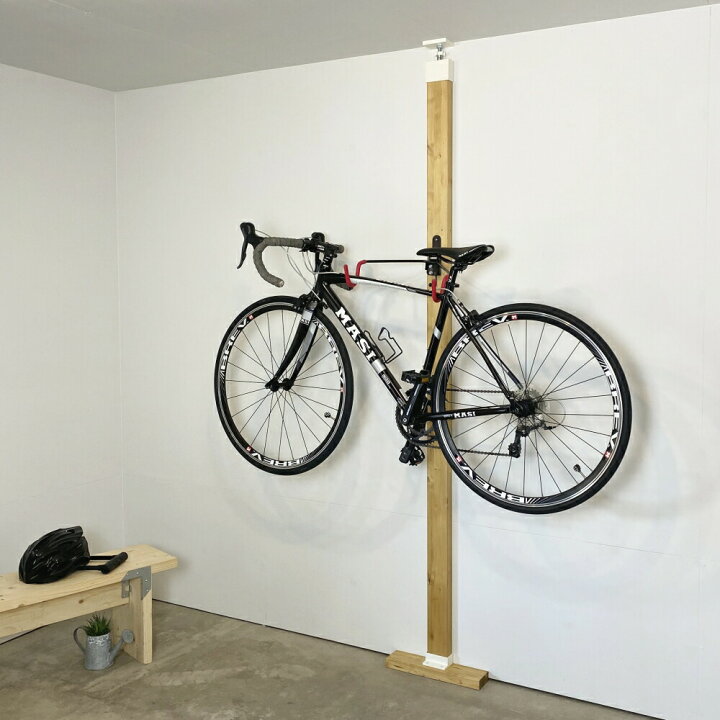 楽天市場 バイクハンガーセット 強力labrico ラブリコ ２ｘ４材 ミノウラ Minoura 自転車ラック 自転車 スタンド サイクルハンガー ディスプレイ 壁面収納 賃貸住宅 壁 柱 置き場 室内 平安伸銅工業 建材プロ じゅうたす 大型便 Ss 建材プロ じゅうたす