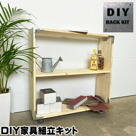 キャスター付きラックキット DIYシンプソンキャスター付きラックキット DIY家具組立キット 新生活 ★大型便★-SS