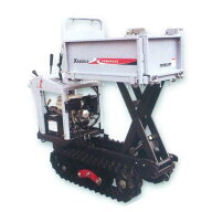 アテックス石材用クローラ運搬車ミニタイプ　XS401LD　荷台枠ワンタッチ着脱　運搬台車　クローラー　リ…