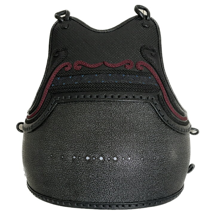 楽天市場】EMBO 胴 鮫黒胴 特注3本足胸 波千鳥入り : 郡山剣道具店 