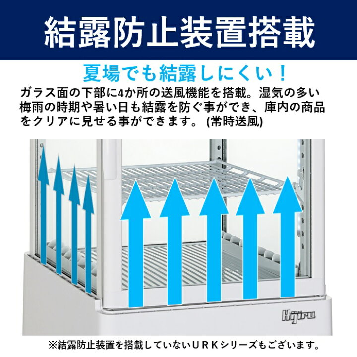 楽天市場】【春セール!!】 60L 黒 4面ガラス 冷蔵ショーケース 卓上 