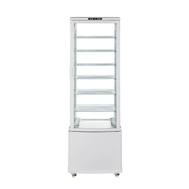楽天市場】【夏得セール！】 280L 白 大型 4面ガラス 冷蔵ショー 