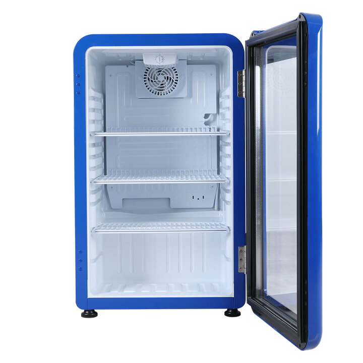 楽天市場】【決算セール!!】 95L 青 レトロ 冷蔵ショーケース 小型 HJR 