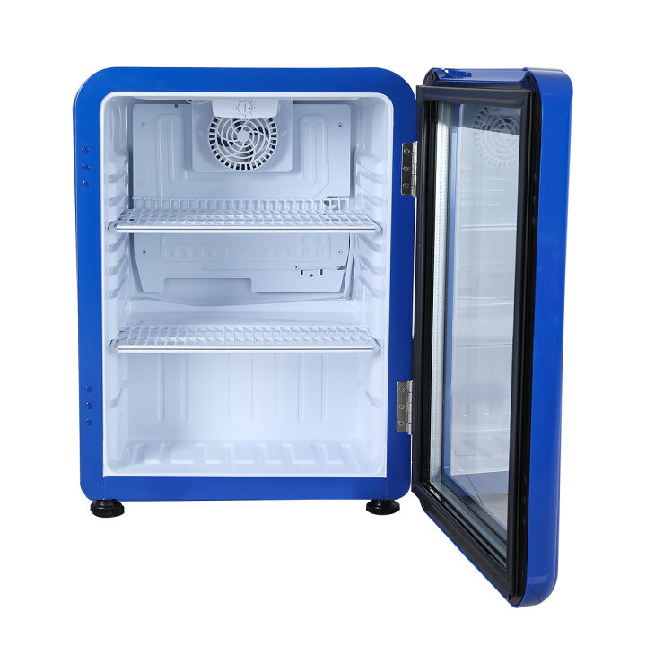 楽天市場】【4月目玉商品！】 68L 青 レトロ 冷蔵ショーケース 小型 
