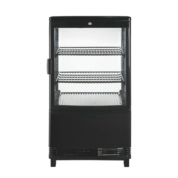 楽天市場】【秋分の感謝SALE特価！】 60L 黒 4面ガラス 冷蔵ショー 