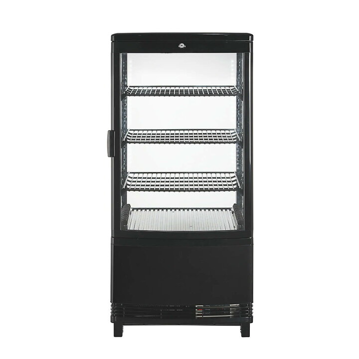 楽天市場】【決算セール!!】 70L 黒 4面ガラス 冷蔵ショーケース 卓上  