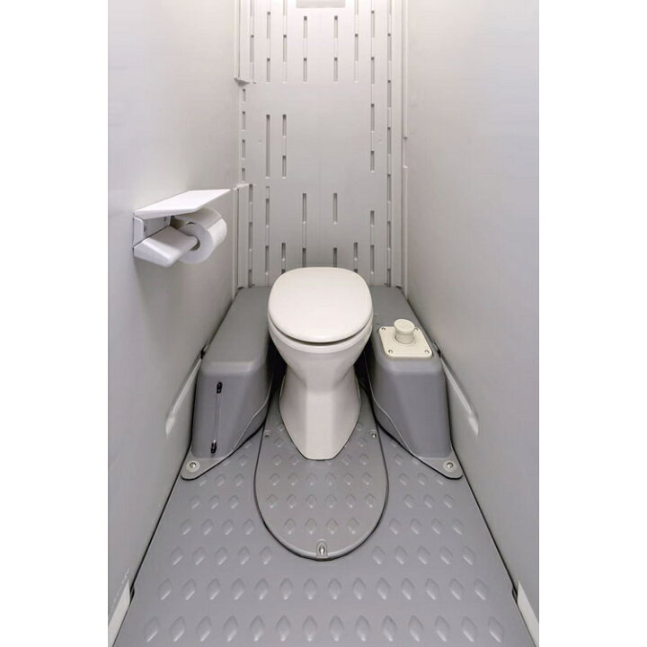 楽天市場】仮設トイレ 洋式 陶器 ポン式簡易水洗 TU-IXF4W 納期約「1 