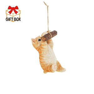 QB-021【新商品入荷!送料無料】たすけて〜 茶トラ白 ベニーズキャット 9×7×H16.3cm Benny's(ベニーズ) 紅石 置物 玄関 庭 ガーデン プレゼント アニマルオブジェ エクステリア インテリア ネコ 猫