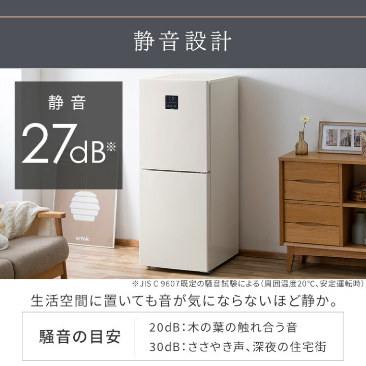 楽天市場】冷凍冷蔵庫 153L ホワイト グレー アイリスオーヤマ ファン 