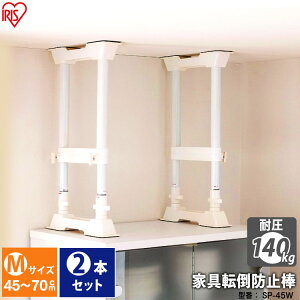 アイリスオーヤマ 家具転倒防止伸縮棒m Sp 45w 2本セット 家具転倒防止用品 価格比較 価格 Com