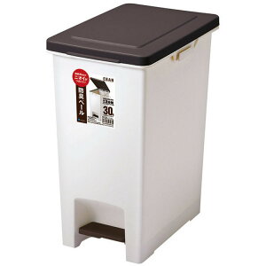 ゴミ箱 インテリア ダストボックス R防臭エバン ペダルペール30L ブラウン A6415防臭 臭い漏れ 生ごみ ペダルペール ゴミ箱 屋内ペール 臭い対策 ゴミの臭い おむつ ペットシーツ 【B】