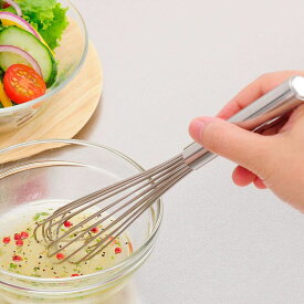 泡だて器 ステンレス スリム泡立て パンケーキ お好み焼き 泡立て 混ぜる スリム お菓子づくり ケーキドレッシング 溶き卵 パティシエ 下ごしらえ下村企販 調理器具 キッチングッズ パンケーキ お好み焼き 泡立て 混ぜる スリム 33706 【B】