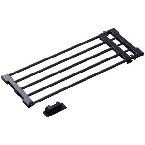 突っ張り棚 収納 洗面所 突っ張り棒 ラック 省スペース 脱衣所 ランドリー 洗濯機上 押し入れ 奥行26cm 65〜95cm 取付簡単 工具不要 伸縮棚アダプター付き ホワイト ブラック グレー アイリスオ