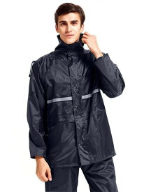 [MaxWant] レインウェア レインスーツ レインコート アウトドア 上下セット 通気メッシュ 着脱式合羽 透湿 防水 撥水 バイク 自転車 通学 通勤 男女兼用 収納袋付き