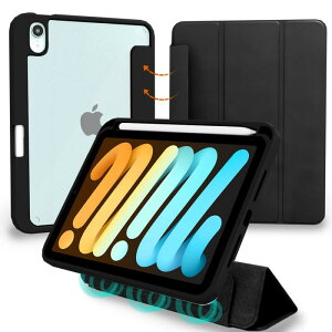 MS factory iPad mini6/7 �P�[�X �t���J�o�[ ���O���\ Apple Pencil �y���V�� ���[ �J�o�[ �ϏՌ� �\�t�g �t���[�� ���^ �I�[�g�X���[�v �S6�F for iPad mini6 mini7