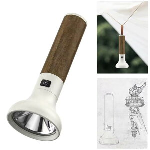 LED充電懐中電灯、新型レトロフレア屋外照明、500ルーメン3速モードスポットライト。