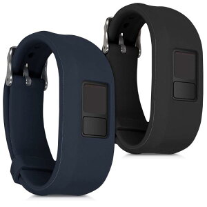 kwmobile 2x �����o���h Garmin Vivofit 3�Ή� �x���g - �V���R���o���h �\�t�g TPU �ϋv�� ���F/���F