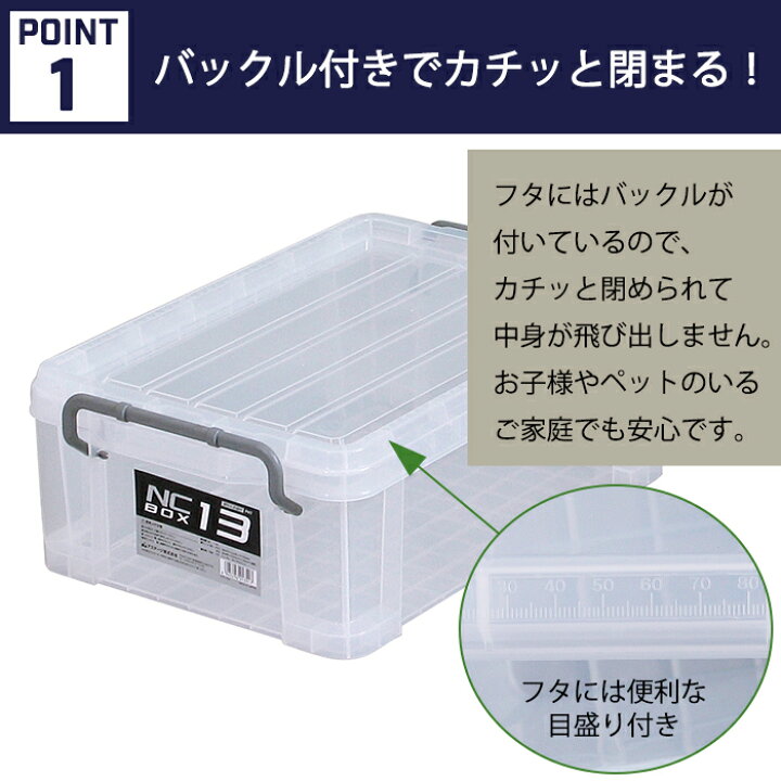楽天市場】収納ボックス コンテナ コンテナボックス NCボックス フタ 