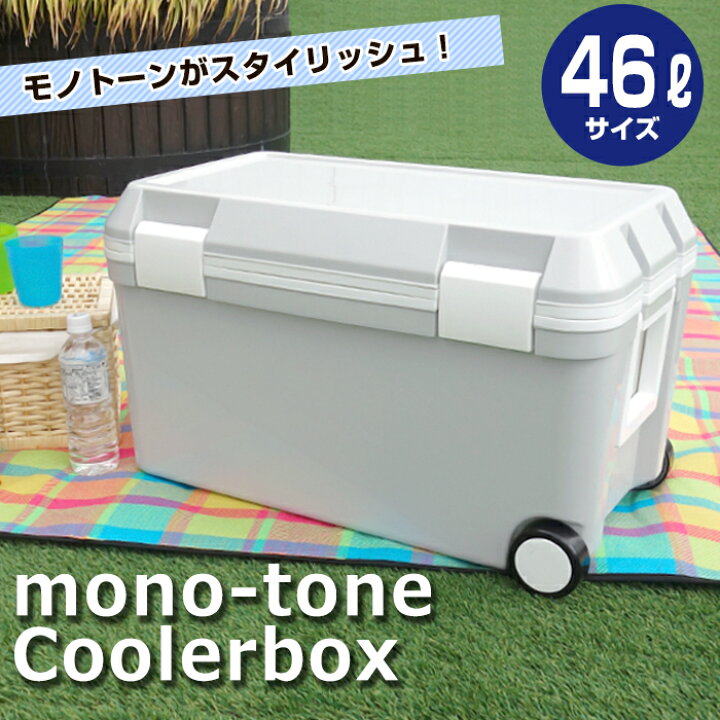楽天市場】クーラーボックス 46L 限定カラー 大型 収納ボックス 大容量 