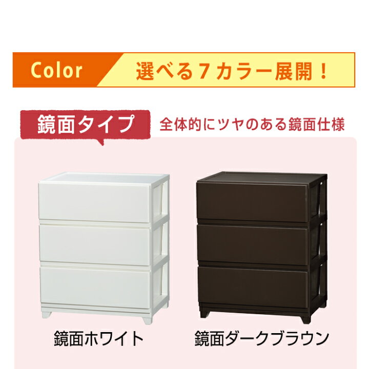 楽天市場】収納チェスト デコニー ワイドチェスト3段 シーヴォ 収納  