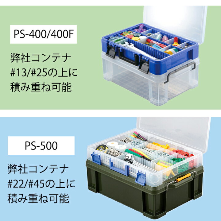 楽天市場】パーツケース パーツストッカー 工具箱 ハンドル付き PS-360  