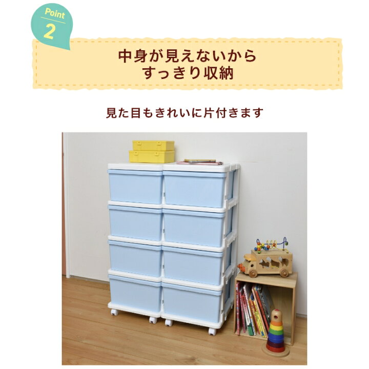 楽天市場】JEJ カラーシーズユニット4段【送料無料】幅35 奥行42 高さ 