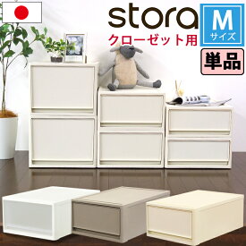 収納ケース 収納ボックス 【ストラ クローゼット用 M】奥行53cm 高さ22cm 引出しケース チェスト 積み重ね スタッキング ホワイト グレージュ アイボリー クリア 中が透けない JEJアステージ【送料無料】