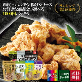 【2種選べる鶏皮アソートパック】【送料無料1000円ポッキリ】鶏皮 鶏皮チップス 鶏皮スナック せんじ肉 せんじがら カリカリ パリパリ サクサク おつまみ お酒の肴て 菓子 ビールに合う 新食感 クセになる015