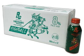【送料無料】新潟麦酒　越ノ忍　ウイスキー　ハイボール　380ml　8°　12本入り　1ケース　クラフトウイスキーハイボール【5kg】【沖縄を除く】