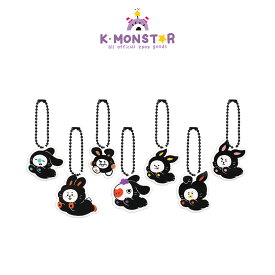 [BT21]Acrylic Simple Key Ring - BLACK RABBIT/アクリル シンプル キーリング -ブラックラビット