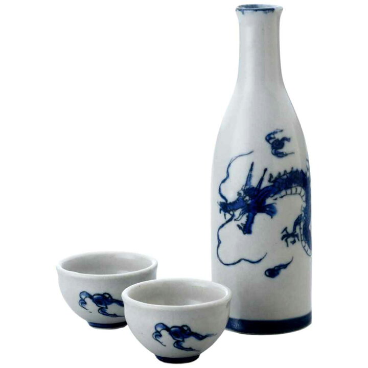 楽天市場】陶器 ドラゴン 酒器セット 徳利 ぐい呑み/ 暴れ龍 酒器 