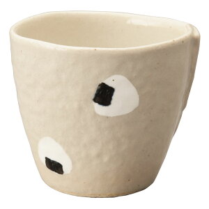 食器 コップ フリーカップ/ おにぎり柄 カップ (中) /焼酎 日本酒 ノンアルコール 梅酒 業務用 家庭用 ギフト プレゼント 贈り物 cup without handle