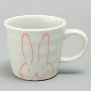 マグカップ かわいい/ 一珍 アニマル マグ（小）（ウサギ） /陶器 かわいい ゆるかわ ギフト プレゼント 子ども用