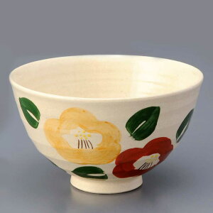 茶碗 飯碗 ちゃわん/ 彩絵 椿 飯碗 /陶器 かわいい 花 フラワー ギフト プレゼント