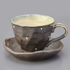 コーヒーカップ ソーサー 碗皿/ 一珍 ドット コーヒー C/S /陶器 おしゃれ ギフト プレゼント 贈り物 カフェ