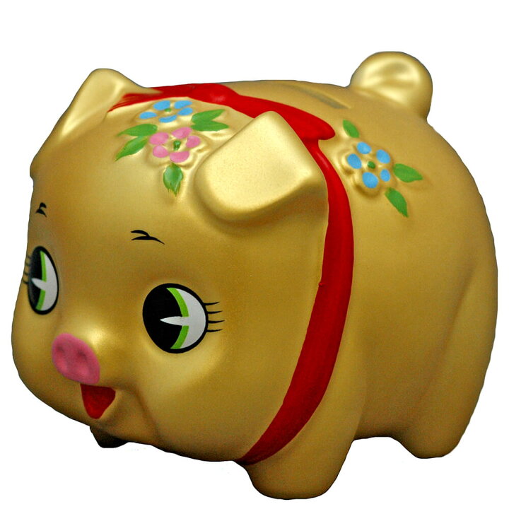 楽天市場】金の豚 縁起物 招財 金運 置物 ブタ/ 金豚ちゃん パール金 