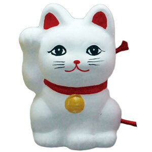 開運 招福 縁起物 ネコ 置物 セラミックのおみくじ/ 「セラみくじ」 招き猫(白) /粗品 販促 景品 縁起 町内会 敬老会 神社 寺社 年末 年始 家庭用 業務用