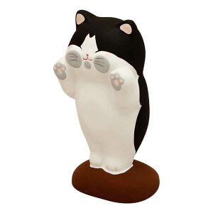 猫 置物 可愛い ねこグッズ 張り付き 窓際/ ぺったり猫 黒 /小さい 可愛い 自分用 プレゼント用