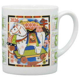 干支 午 置物 馬 うま 2026年/ ビッグマグ 民芸カレンダー /粗品 販促 景品 縁起 町内会 敬老会 神社 寺社 年末 年始 家庭用 業務用